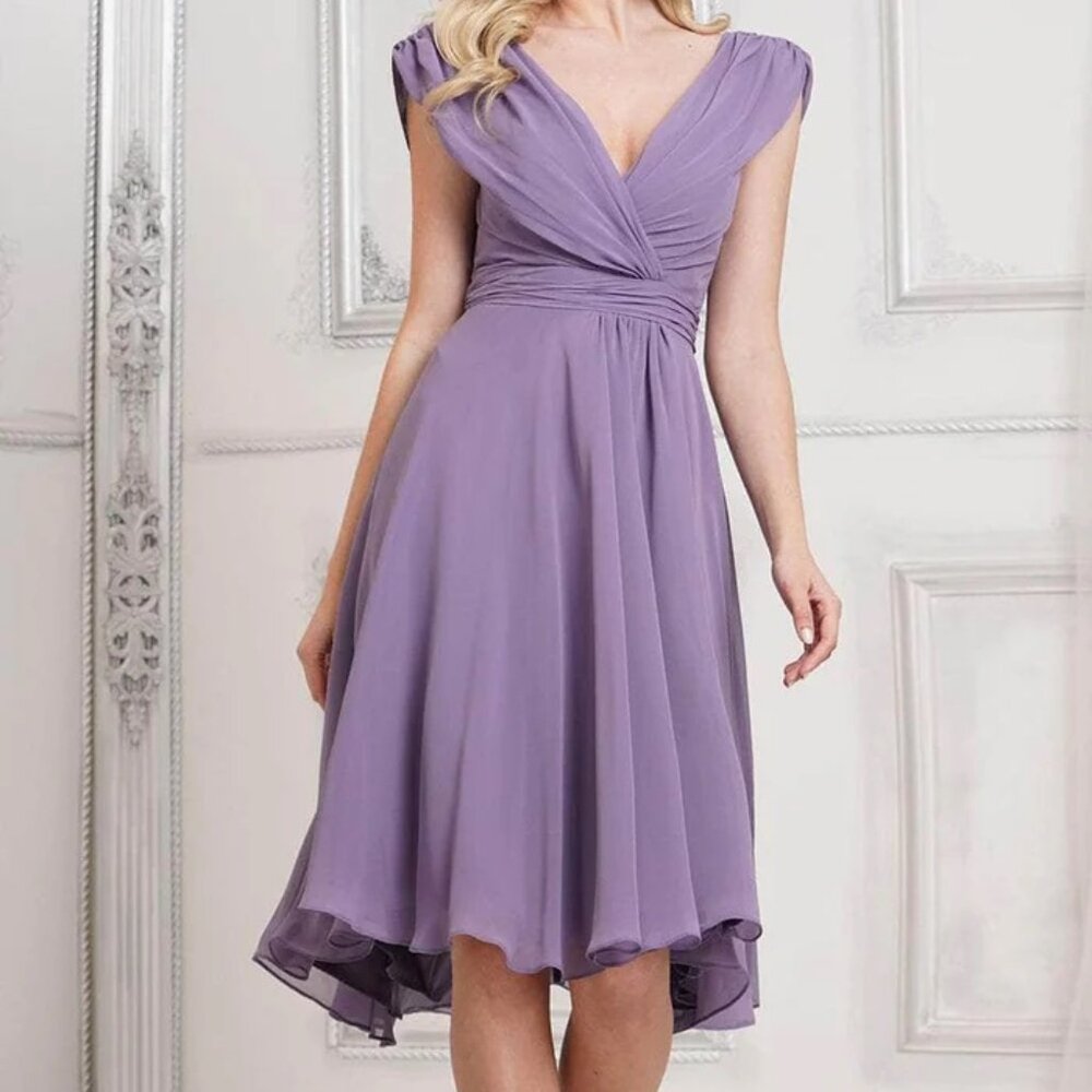 NWT Marsoni by Colors M251S A-Line Cocktail Dress Wisteria Sizes 4, 8, 10